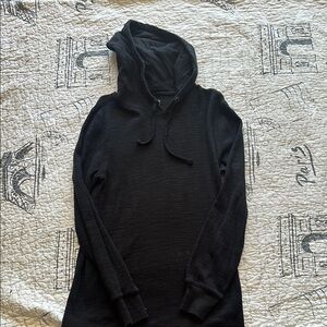 Lucky Brand Charcoal Hooded Pullover